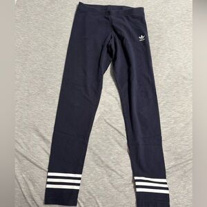 Women Adidas Navy Leggings